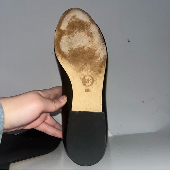 MICHAEL Michael Kors Black Leather Loafers - Picture 7 of 9